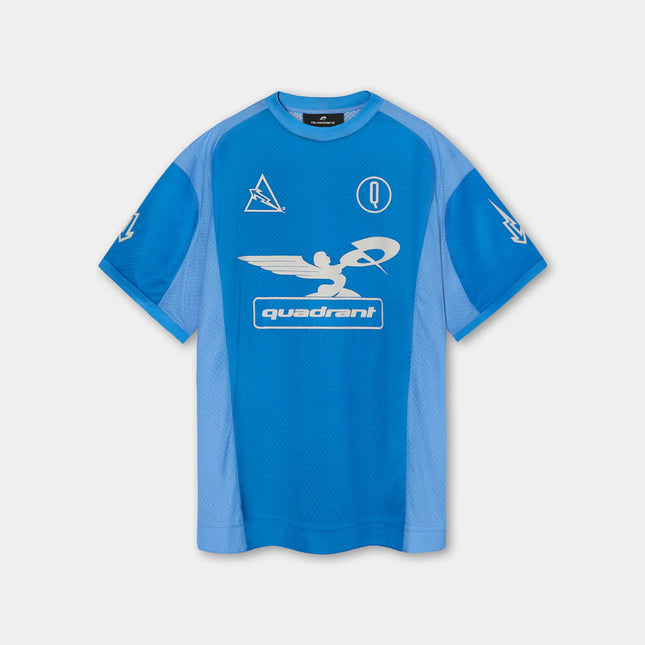 Quadrant Speedway Collection Clover Short Sleeve Malibu Blue Jersey T-Shirt