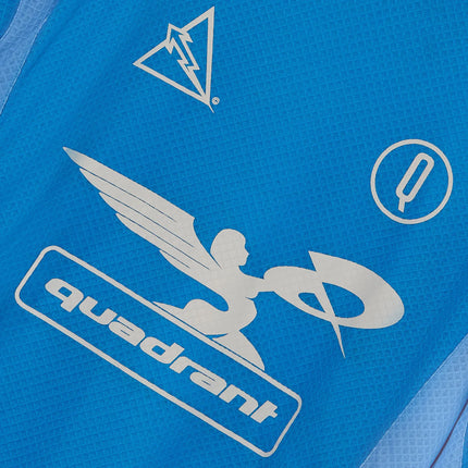 Quadrant Speedway Collection Clover Short Sleeve Malibu Blue Jersey T-Shirt