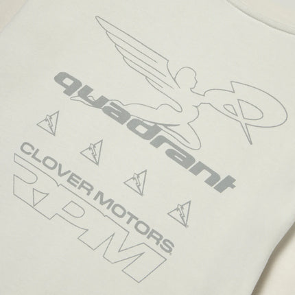 Quadrant Speedway Collection Clover Short Sleeve White T-Shirt