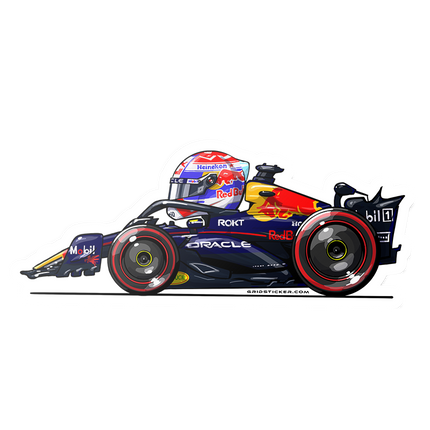 Red Bull Racing F1 Max Verstappen Stickers 2025