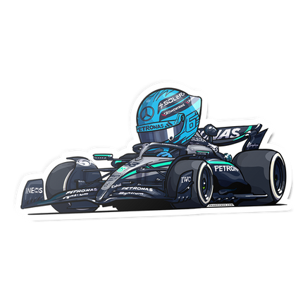 Mercedes AMG Petronas F1 George Russell Stickers 2025