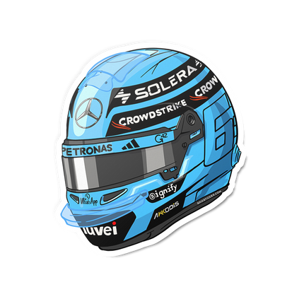 Mercedes AMG Petronas F1 George Russell Stickers 2025