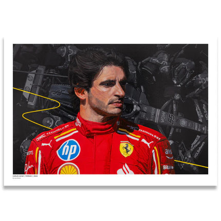 Scuderia Ferrari F1 Carlos Sainz 2024 Artwork