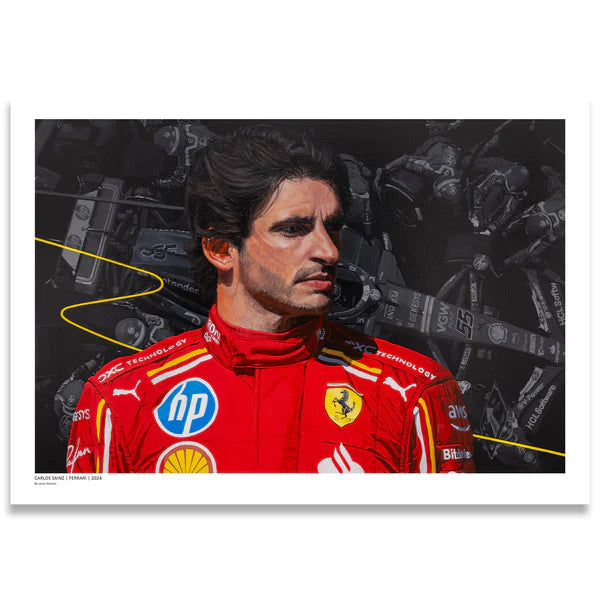 Scuderia Ferrari F1 Carlos Sainz 2024 Artwork