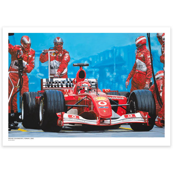 Scuderia Ferrari F1 Michael Schumacher 2002 Pitstop Artwork