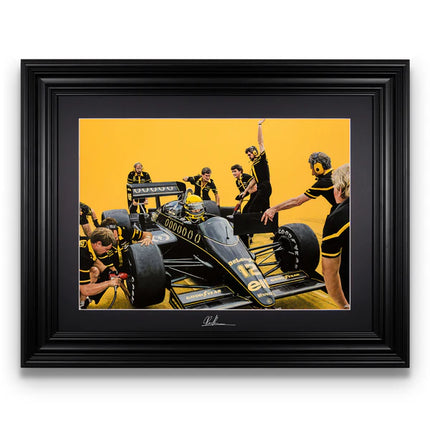 Lotus F1 Ayrton Senna 1986 German GP Artwork
