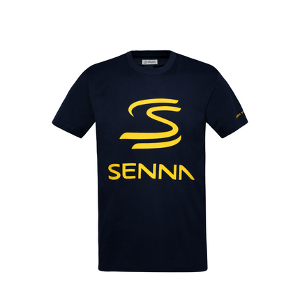 Ayrton Senna Legacy Navy Logo Kids T-Shirt