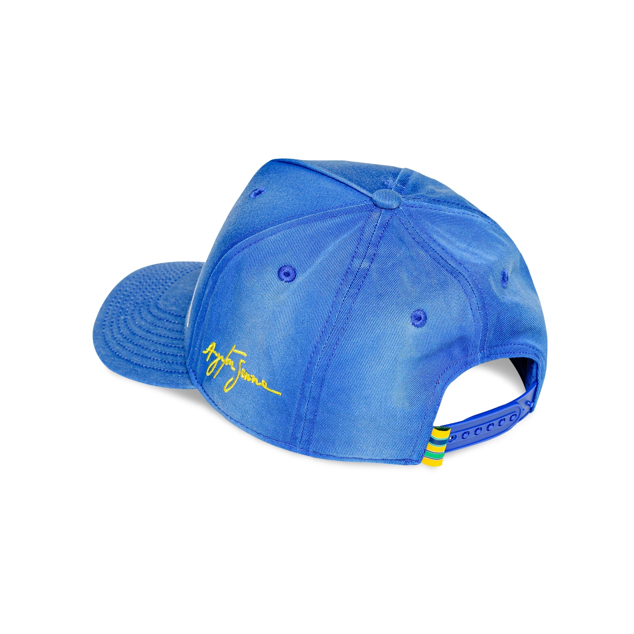 Casquette Ayrton Senna F1 Nacional 1984 – Bleu, Snapback, Broderie Dorée, Collection