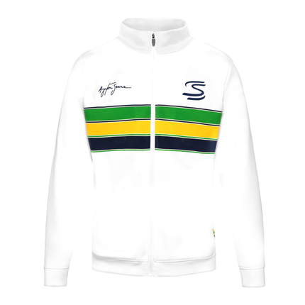 Ayrton Senna Retro Tricot Stripe Jacket