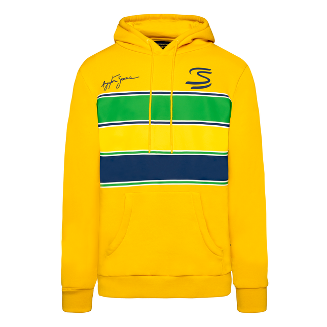 Ayrton Senna Legacy Stripe Pullover Hoodie - Main Image