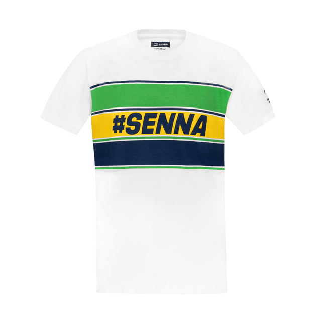 Aytron Senna White Stripe T-Shirt