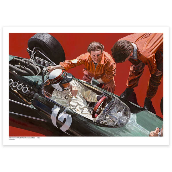 Sir Jackie Stewart 1965 BPM P261 Artwork