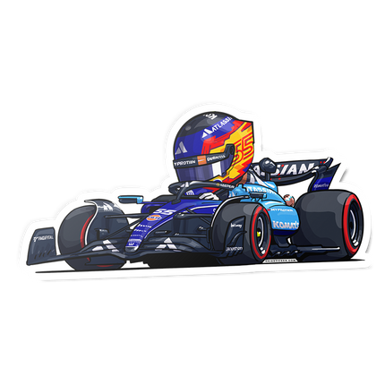 Williams Racing F1 Carlos Sainz Stickers 2025