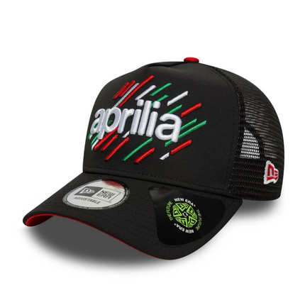 Aprilia Racing New Era Logo E-Frame Trucker Baseball Cap