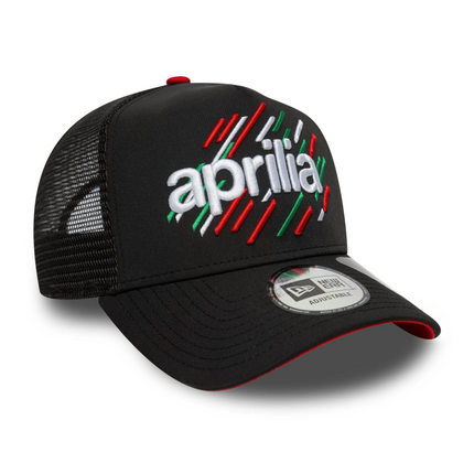 Aprilia Racing New Era Logo E-Frame Trucker Baseball Cap