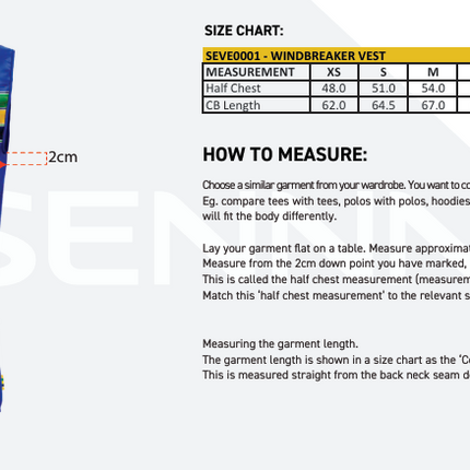 Ayrton Senna Stripe Windbreaker Vest