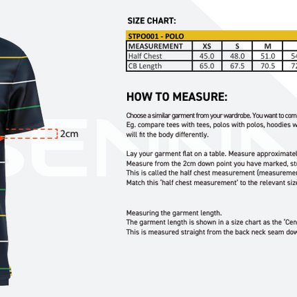 Ayrton Senna Navy Stripe Polo