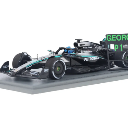 Mercedes AMG Petronas F1 Team Spark Model George Russell 1st Place Canada GP 1/43 Scale Model Racing Car