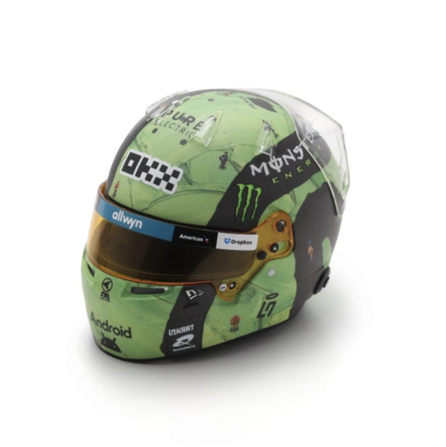 McLaren F1 Team Spark Model Lando Norris Las Vegas GP 1/5 Mini Helmet 2025