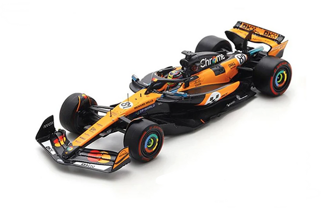 McLaren F1 Spark Model Oscar Piastri Spain Winners 1/43 Scale Model Racing Car 2025