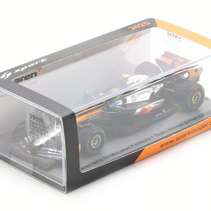 McLaren F1 Team Spark Model Lando Norris Silverstone GP 1/43 Scale Model Car 2025
