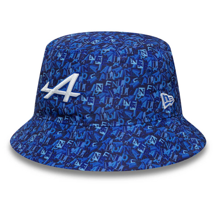 Alpine F1 Team New Era All Over Print Tapered Bucket Hat
