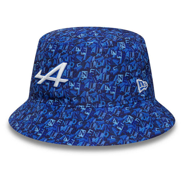 Alpine F1 Team New Era All Over Print Tapered Bucket Hat