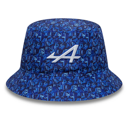 Alpine F1 Team New Era All Over Print Tapered Bucket Hat