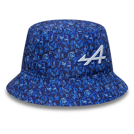 Alpine F1 Team New Era All Over Print Tapered Bucket Hat