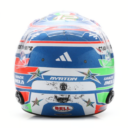 Mercedes AMG Petronas F1 Team Spark Model Kimi Antonelli Imola GP 1/5 Mini Helmet 2025