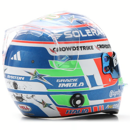 Mercedes AMG Petronas F1 Team Spark Model Kimi Antonelli Imola GP 1/5 Mini Helmet 2025
