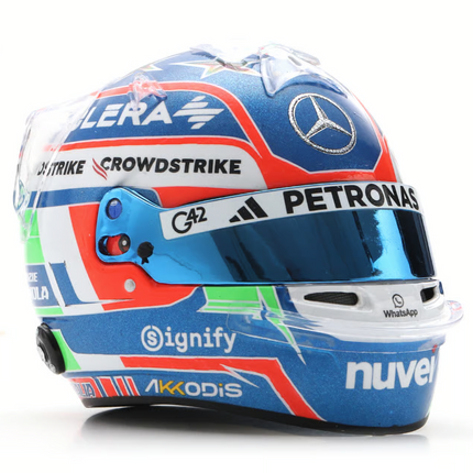 Mercedes AMG Petronas F1 Team Spark Model Kimi Antonelli Imola GP 1/5 Mini Helmet 2025