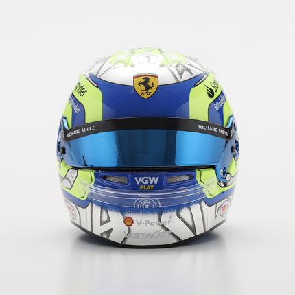 Scuderia Ferrari F1 Looksmart Oliver Bearman Saudi Arabian GP 2024 1/5 Scale Mini Helmet