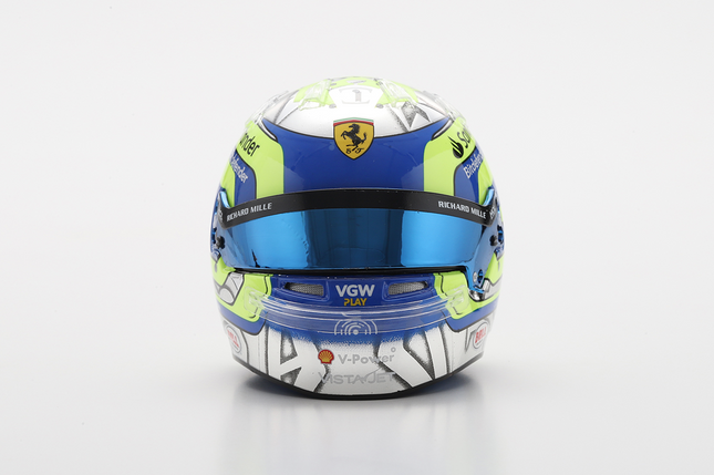 Scuderia Ferrari F1 Looksmart Oliver Bearman Saudi Arabian GP 2024 1/5 Scale Mini Helmet