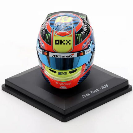 McLaren F1 Spark Model Oscar Piastri 2026 1/5 Scale Mini Helmet