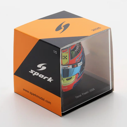 McLaren F1 Spark Model Oscar Piastri 2026 1/5 Scale Mini Helmet