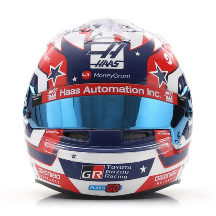Haas F1 Oliver Bearman 2025 USA GP 1/5 Scale Mini Helmet