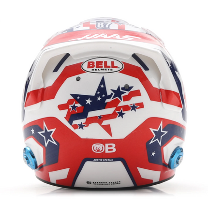 Haas F1 Oliver Bearman 2025 USA GP 1/5 Scale Mini Helmet