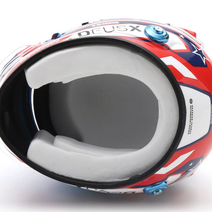 Haas F1 Oliver Bearman 2025 USA GP 1/5 Scale Mini Helmet