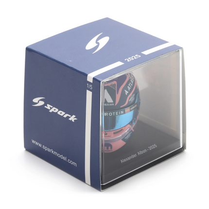 Williams F1 Alex Albon 2025 Season Livery 1/5 Scale Mini Helmet