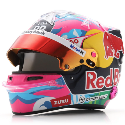 Visa Cash App Racing Bulls F1 Team Liam Lawson Singapore GP 1/5 Scale Mini Helmet 2025