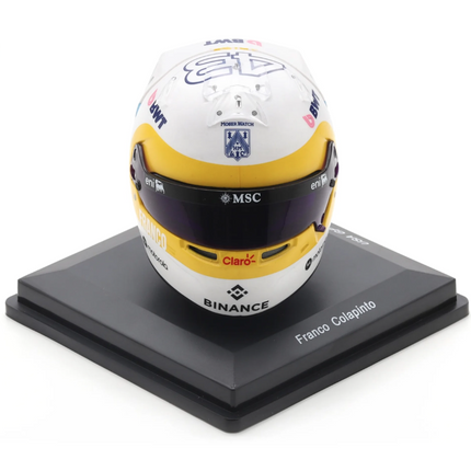 Alpine F1 Spark Model Franco Colapinto USA GP 2026 1/5 Scale Mini Helmet