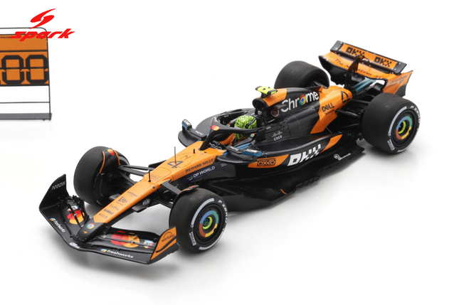 McLaren F1 Team Spark Model Lando Norris Hungarian GP Winner 1/43 Scale Model Car 2025