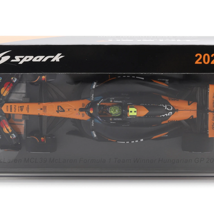 McLaren F1 Team Spark Model Lando Norris Hungarian GP Winner 1/43 Scale Model Car 2025