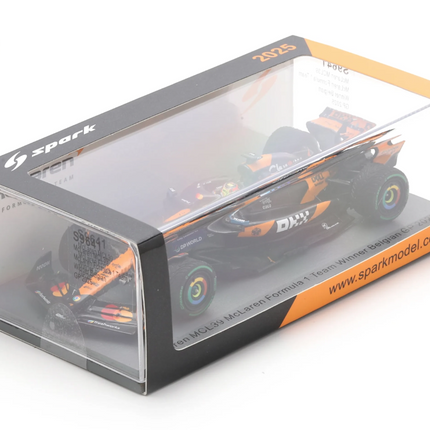 McLaren F1 Team Spark Model Oscar Piastri Belgian GP Winner 1/43 Scale Model Car 2025