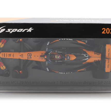 McLaren F1 Team Spark Model Oscar Piastri Belgian GP Winner 1/43 Scale Model Car 2025