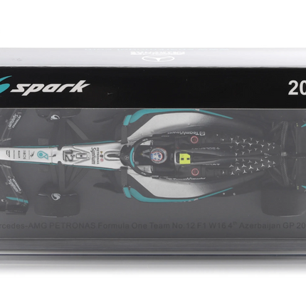 Mercedes F1 Team Spark Model Kimi Antonelli Azerbaijan GP 1/43 Scale Model Car 2025