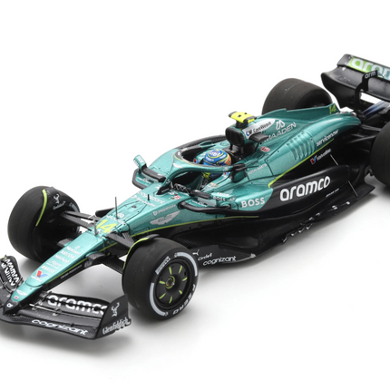 Aston Martin F1 Team Spark Model Fernando Alonso Hungarian GP 1/43 Scale Model Car 2025