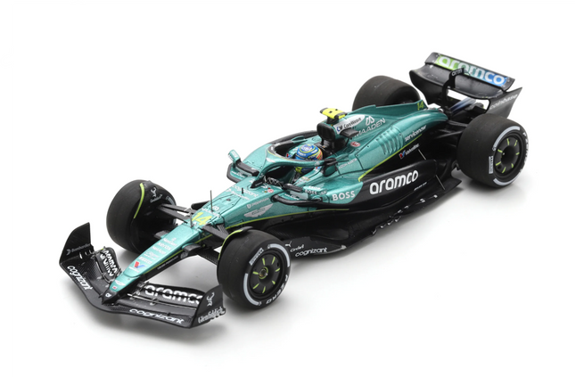 Aston Martin F1 Team Spark Model Fernando Alonso Hungarian GP 1/43 Scale Model Car 2025