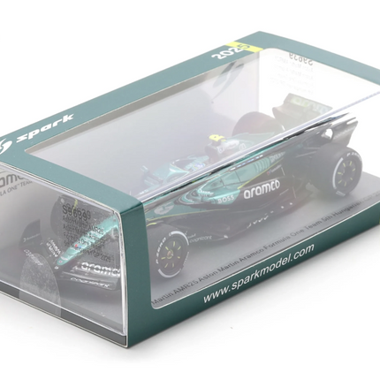 Aston Martin F1 Team Spark Model Fernando Alonso Hungarian GP 1/43 Scale Model Car 2025